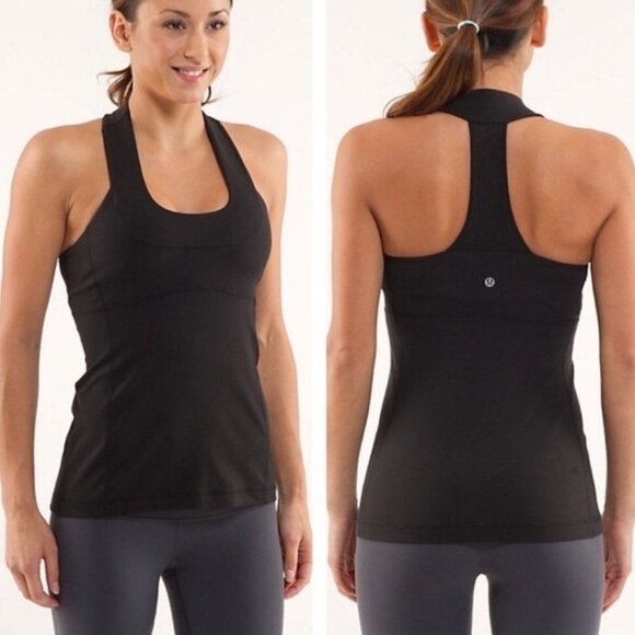 LULULEMON  Scoop Neck Tank Black - Picture 1 of 10